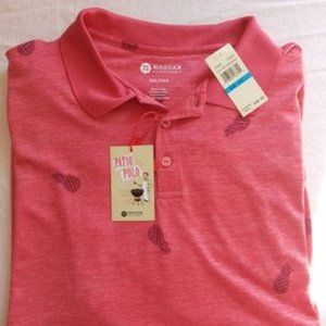 Coral Pineapple Print Tee XXL